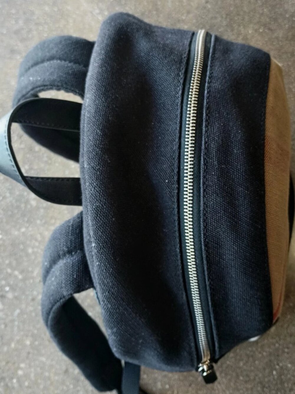 Burberry Jute Calfskin Mega Check Plaid Backpack - Picture 6 of 7